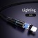 Магнитный кабель синхронизации Usams iPhone 1m 2.4A 360° черный (US-SJ352-BL)