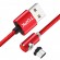 Магнитный кабель для зарядки Topk microUSB 2m 2.4A 360° красный (TK51U2-VER2-RD)