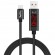 Кабель синхронизации Topk microUSB 1m 2.4A с индикатором нейлоновый черный (TK27U-VER2-BL)