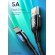 Кабель синхронизации Usams USB Type-C 1.2m 5A нейлоновый черный (US-SJ319-BL)