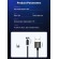 Магнитный кабель для зарядки Topk USB Type-C 1m 2.4A 360° черный (TK28C-VER2-BL)