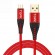 Кабель синхронизации Topk microUSB 1m 2.4A нейлоновый красный (TK42U-VER2-RD)