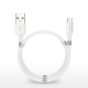 Магнитный кабель зарядки и синхронизации Topk microUSB 1m 3A белый (TK07U-VER2-WT)