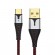 Кабель синхронизации Topk USB Type-C 1m 3A нейлоновый серый (TK83C-VER2-GR)