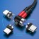 Магнитный кабель для зарядки Topk microUSB 1m 2.4A 540° красный (TK59U-VER2-RD)