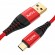 Кабель синхронизации Topk USB Type-C 1m 3A нейлоновый красный (TK42C-VER2-RD)
