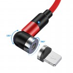 Магнитный кабель для зарядки Topk iPhone 1m 2.4A 540° красный (TK59i-VER2-RD)