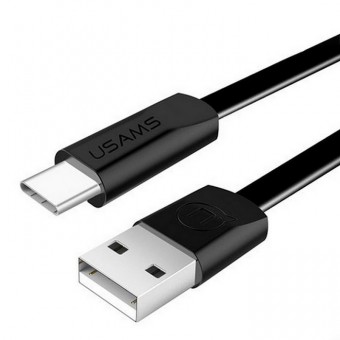 Кабель синхронизации Usams USB Type-C 1.2m 2A черный (US-SJ200-BL)