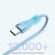Кабель синхронизации Topk microUSB 1m 2.4A силиконовый голубой (TK46U-VER2-BE)