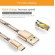 Кабель синхронізації Topk USB Type-C 1m 3A нейлоновий gold (TK09C-VER2-GD)