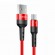 Кабель синхронизации Usams USB Type-C 1m 3A нейлоновый красный (US-SJ313-RD)