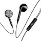 Наушники Usams In-Ear Stereo проводные с микрофоном 3,5 мм черные (EP-20-BL)