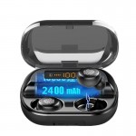 Наушники беспроводные вакуумные TOPK HiFi TWS 5.0 Bluetooth 2400 мАч с функцией Handsfree черные (TKF26-BL)