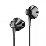 Наушники Usams Hi-Fi Bass проводные с микрофоном 3,5 мм черные (EP-29-BL)