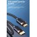 Кабель Usams HDMI to HDMI, 2m, v2.0 UltraHD 4K-3D нейлоновый черный (US-SJ528-BL)