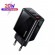 Сетевое зарядное устройство Usams 2xUSB QC 3.0 + Type-C/PD 20W с цифровым дисплеем Black (US-CC133-BL)