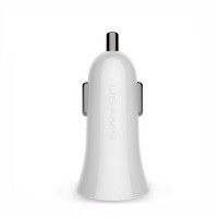Автомобильное зарядное устройство Usams 2.1A 2xUSB White (US-CC013-WT)