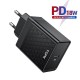 Сетевое зарядное устройство Topk Qualcomm Quick Charge 3.0 18W USB Type-C/PD Black (TK154-BL)