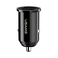 Автомобільний зарядний пристрій Usams 15W 2xUSB Mini Black (US-CC055-BL)