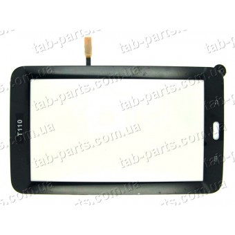 Samsung T110, T111 WiFi версия черный емкостной тачскрин (сенсор)