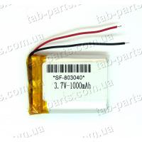 Батарея (аккумулятор) для GPS навигатора, планшета 1000мАч , Li-Pol 3.7В, 40*30*8.0 мм