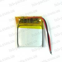 Батарея (аккумулятор) для видео регистратора, BlueTooth гарнитуры 160мАч , Li-Pol 3.7В, 20*20*3 мм