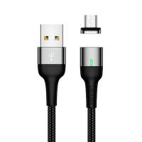 Магнитный кабель синхронизации Usams MicroUSB 1m 2.1A серый (US-SJ328-GR)