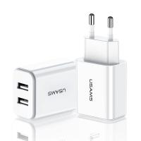 Сетевое зарядное устройство Usams 5V 2.1A 2xUSB White (US-CC067-WT)