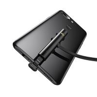 Кабель синхронизации Usams USB Type-C 1.2m 2A игровой на присосках черный (US-SJ381-BL)