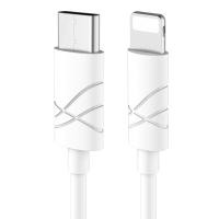 Кабель синхронизации Usams U-Gee Series IPhone 1m 2.1A белый (US-SJ038-WT)