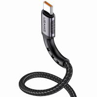 Кабель синхронизации Usams USB Type-C 1.2m 5A нейлоновый черный (US-SJ289-BL)